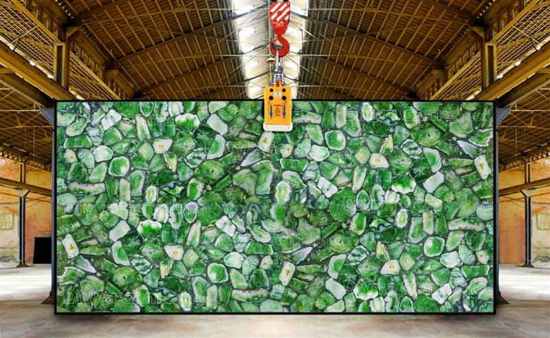 Crystal Green Agate Slab