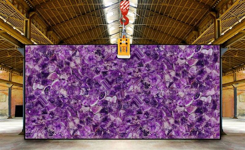 Crystal Violet Agate Slab