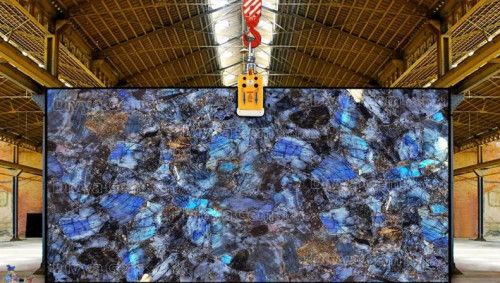 Electric Blue Labradorite Slab