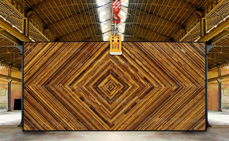 Golden Tiger Eye Diamond Slab