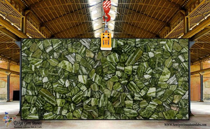 Green Silver Eye Slab