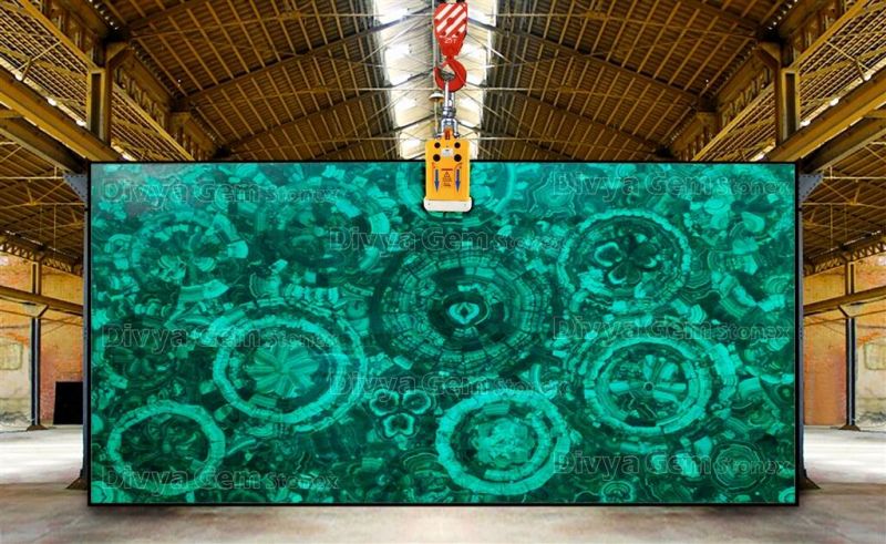 Malachite Multi Flowers Slab