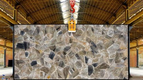 Olive Grey Quartz Slab