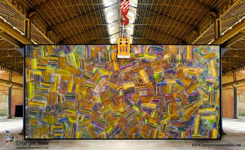 Rainbow Fluorite Slab