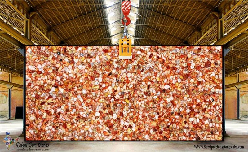 Red Agate Slab