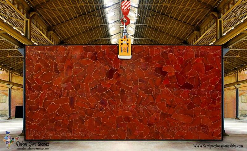 Red Jasper Gold Slab