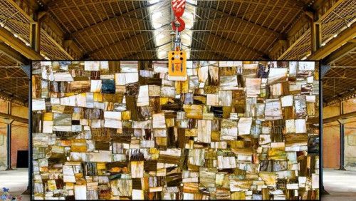 Retro Petrified Wood Slab