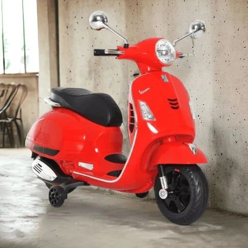 Patoys | Vespa Rechargeable Battery Operated 12v Ride-on Scooter For Kids