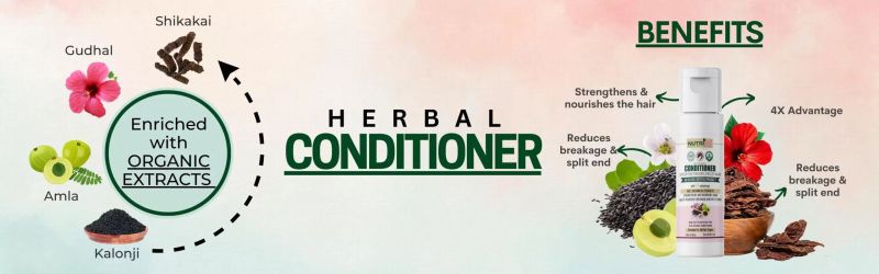 Nutribs Herbal Conditioner (25ml) and Nutribs Herbal Shampoo (200ml) Combo