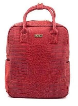 Perse Women’s Fashion Back Pack Bag 450 Red