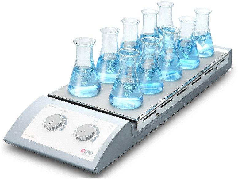 MS-H-S10 10-Position Magnetic Hot Plate Stirrer