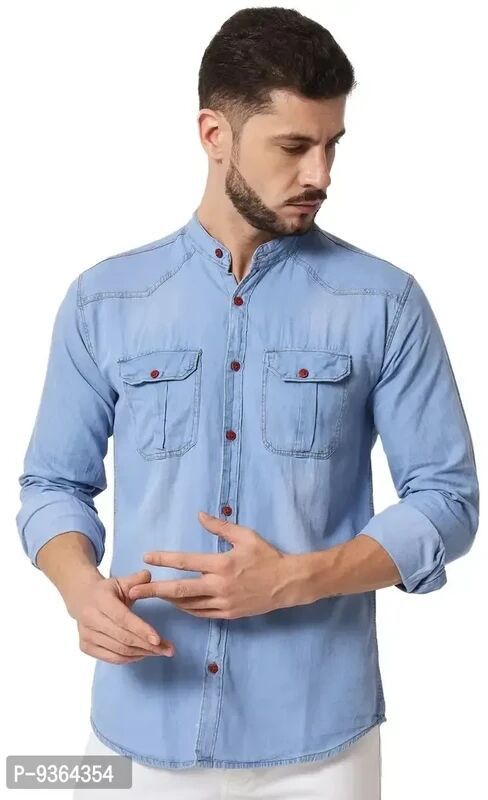 Fancy Denim Shirt For Men