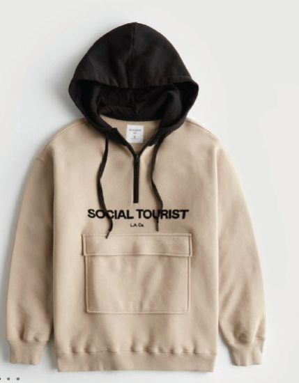 Men Stylish Cut And  Sew Hoodie