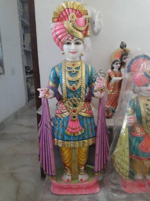 Bast Polished Marble Swaminarayan Bhagwan Status