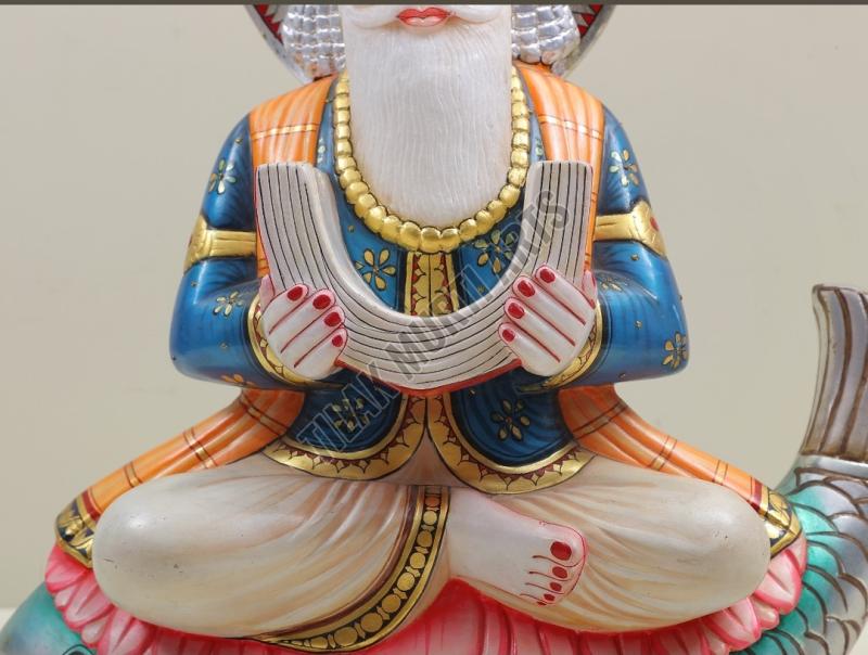 Jhule Lal Marble Statue