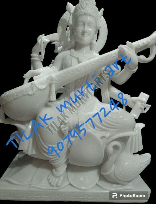 Marble Saraswati Statue