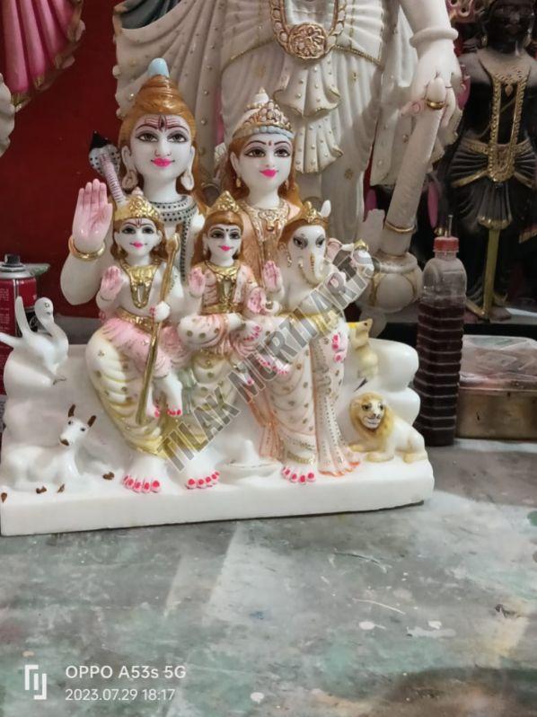 Shiv Pariva Marble Statue