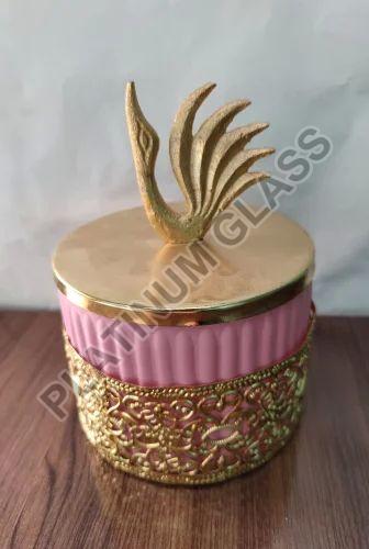 Glass Dry Fruit Jar With Metal Lid