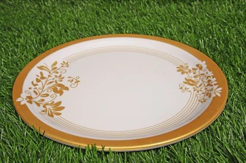 Melamine Golden Ring Printed Plate Set