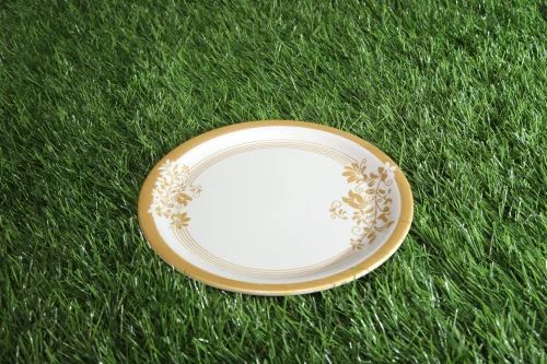 Melamine Golden Ring Printed Plate Set