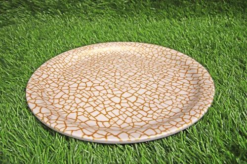 Melamine Crack Printed Plate Set