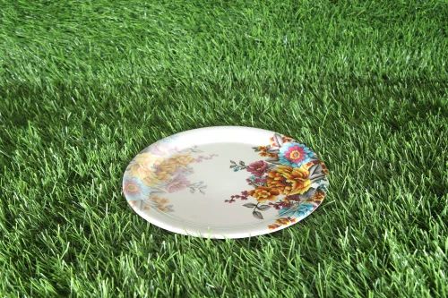 Melamine Designer Flower Printed Plate Set