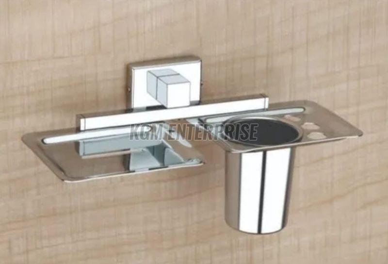 Stainless Steel Soap Dish With Tumbler Holder