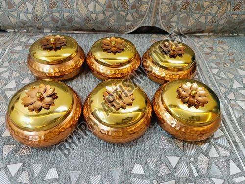 Round Brass Decorative Gift Jar