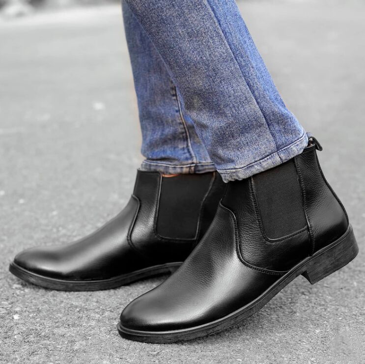 Men Leather Boots