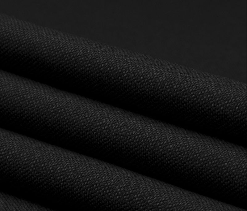 Black Plain Cotton Fabric