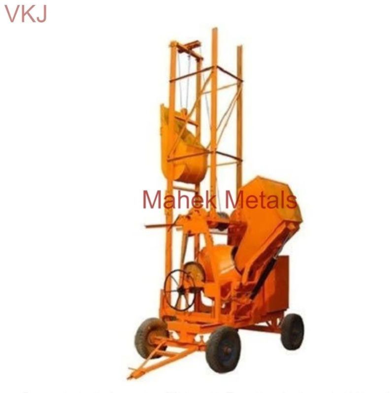 Concrete Mixer Machine With Lift and Hopper