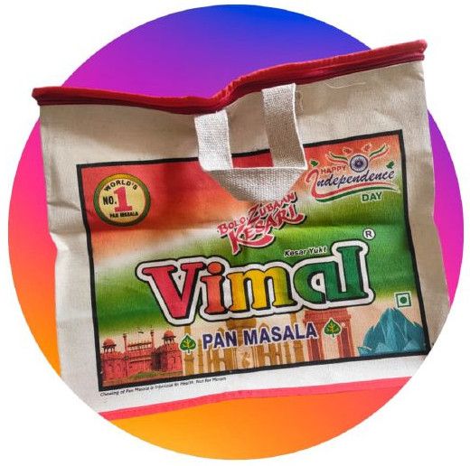 Vimal Pan Masala Canvas Packaging Bag