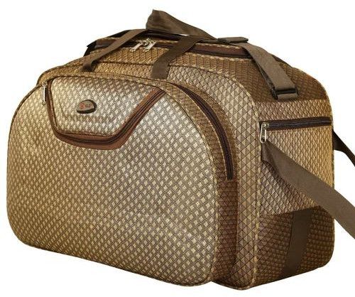 20 Inch Brown Polyester Duffle Bag