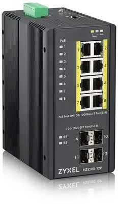 Zyxel RGS200-12P 12-Port GbE Managed POE Switch