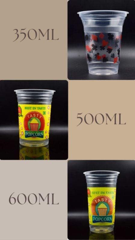 600ml Popcorn Glass