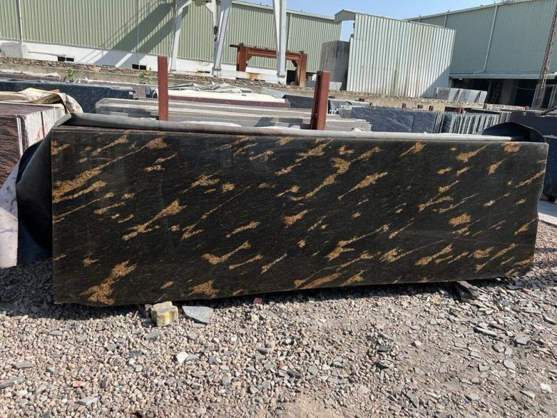 Fish Gold Granite Slab