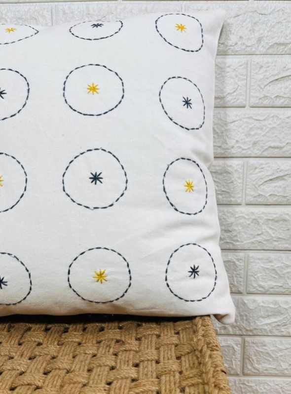 Cotton Embroidered Cushion