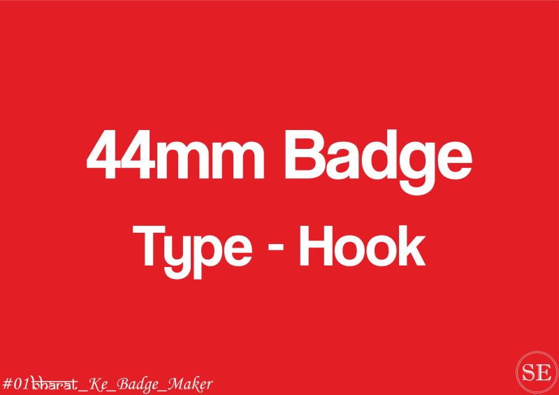 44mm Customized Button Badge With Hook