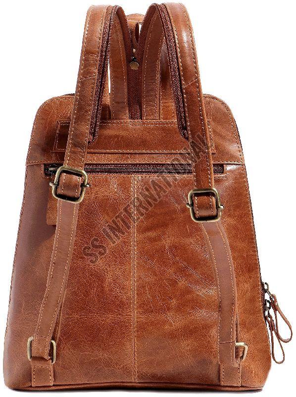 Ladies Tan Backpack Bag