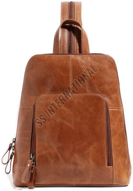 Ladies Tan Backpack Bag