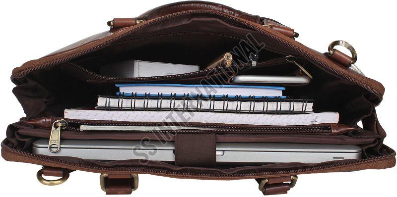 CL-107 BRN Leather Laptop Bags