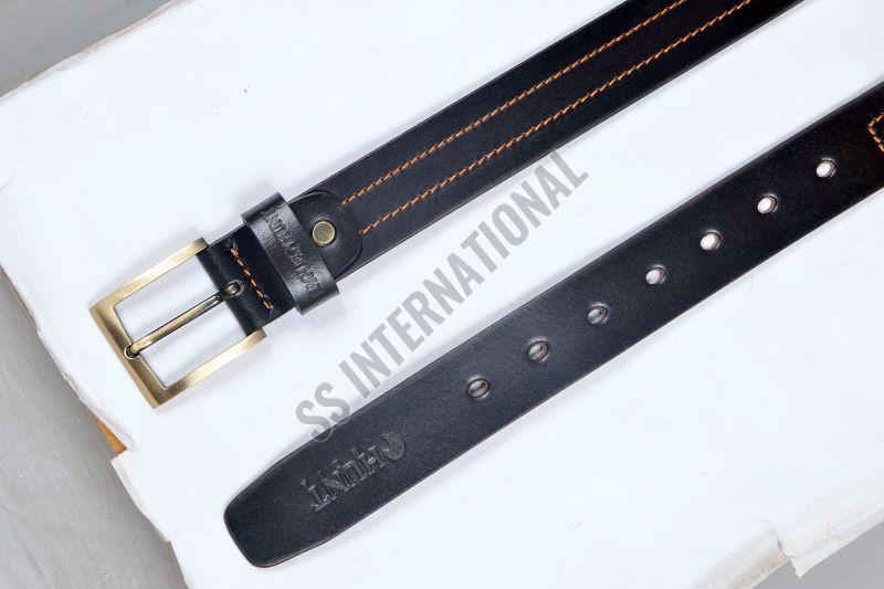 Mens Black Formal Wear Leather Belt