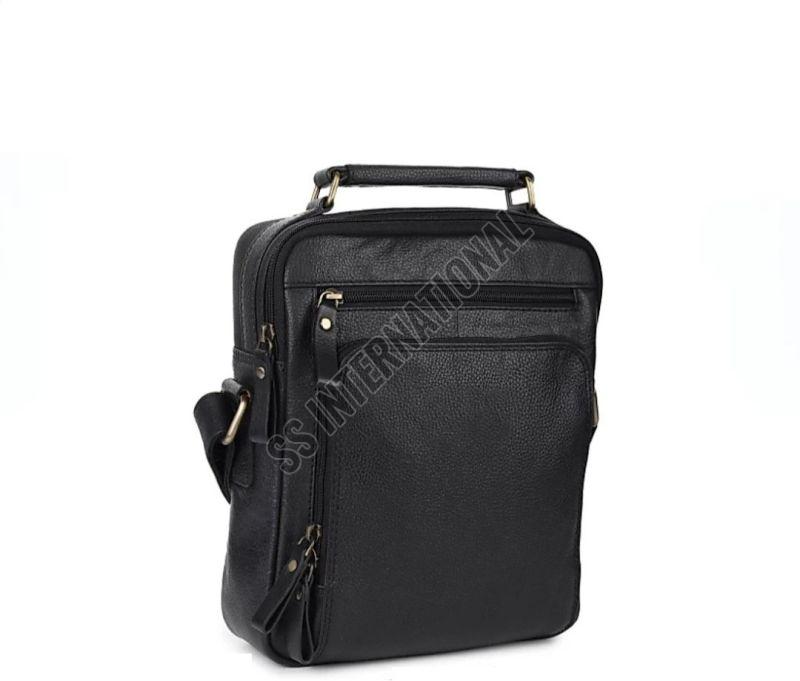 N-575 BLK Leather Sling Bags