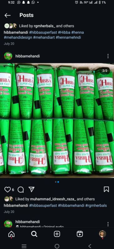 Hibba Super Fast Mehandi Cone