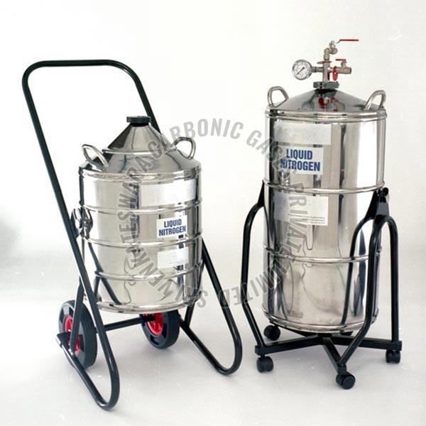 Stainless Steel Liquid Nitrogen Container, Grade Standard : Food Grade, Industrial Grade