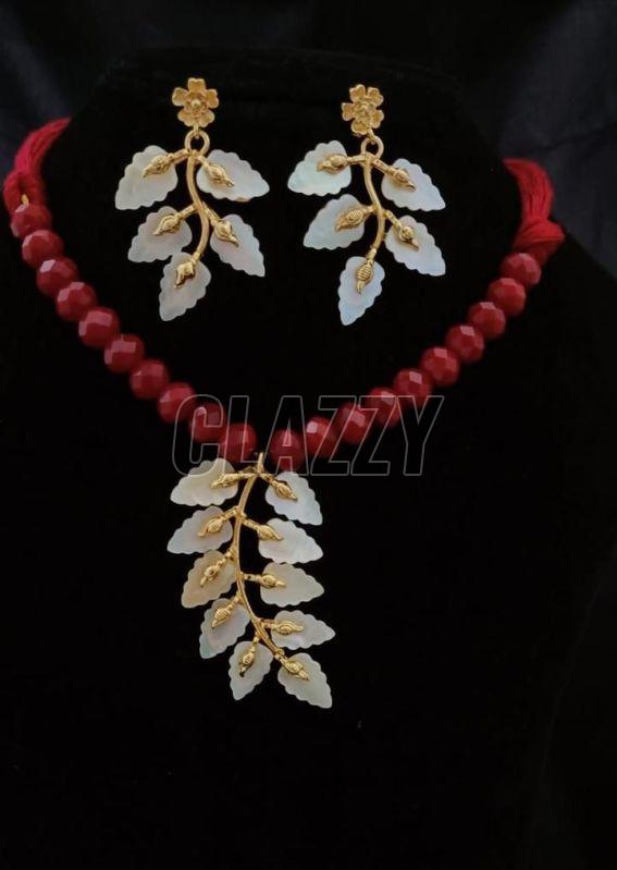 Mother Of Pearl Necklace Set