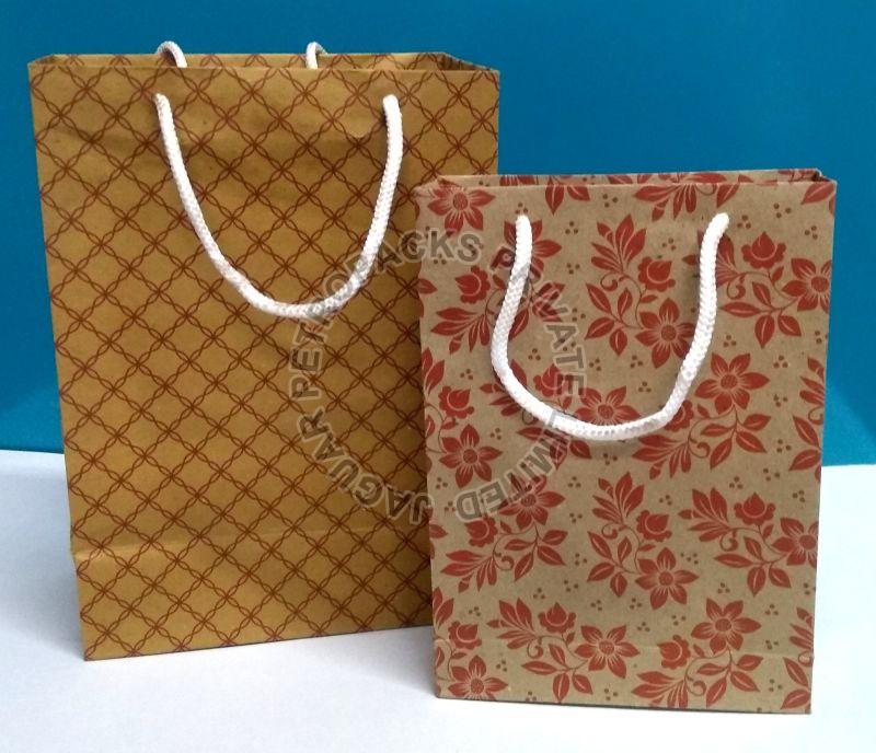 Printed Paper bags, Style : Handled