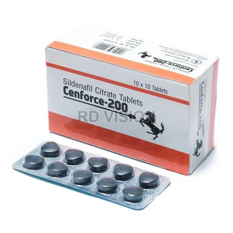 Cenforce 200mg Tablets, for Erectile Dysfunction, Packaging Type : Blister
