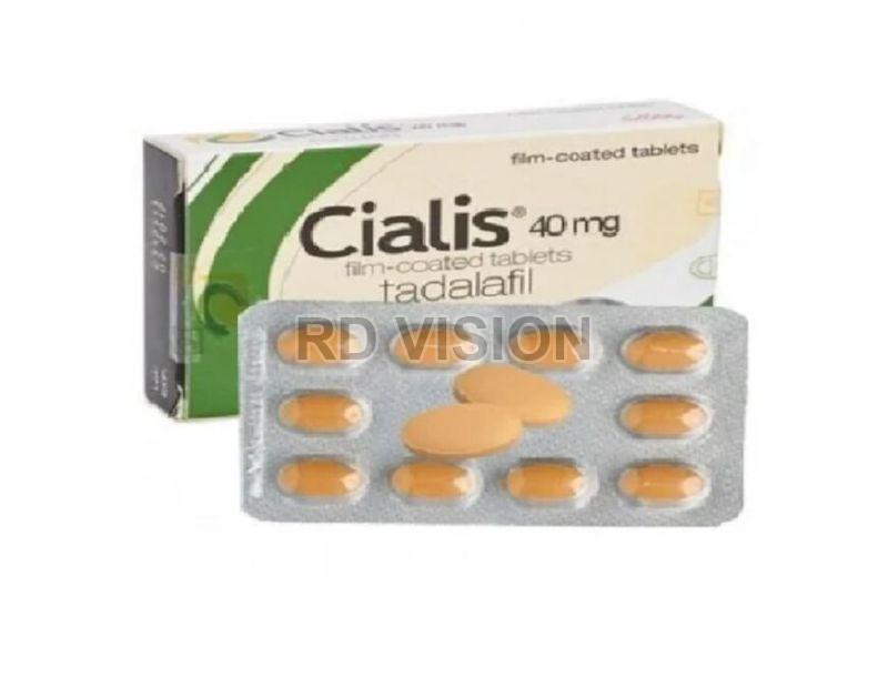 Cialis 40mg Tablets, for Erectile Dysfunction, Medicine Type : Allopathic