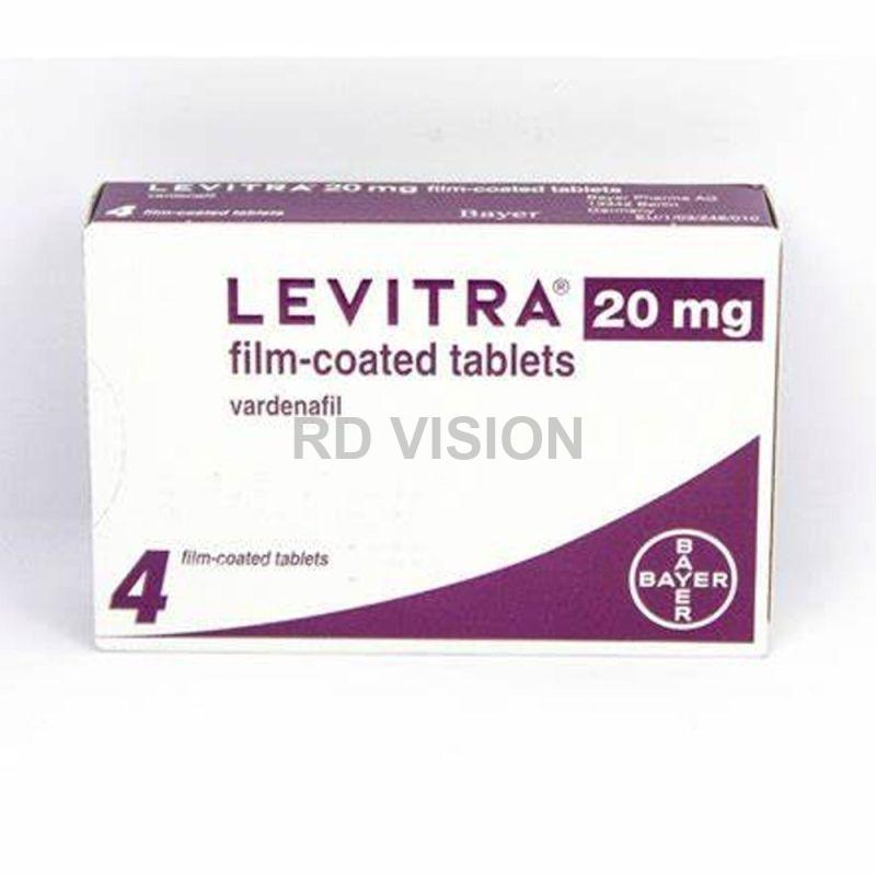 Levitra 20mg Tablets, for Erectile Dysfunction, Composition : Vardenafil